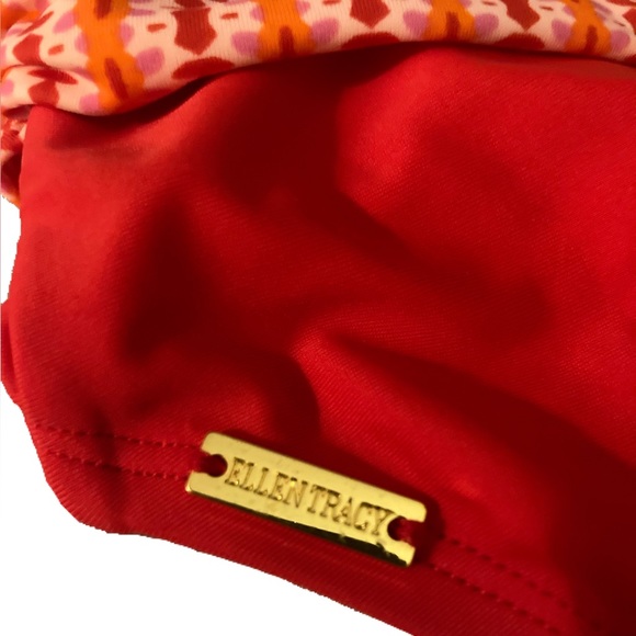 NWT Ellen Tracy Red Bikini Bottoms - Size 12 - Picture 5 of 8